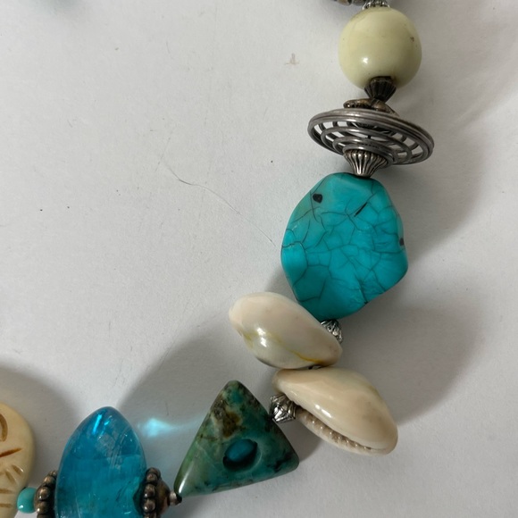 Otreska Vintage Glass Beaded Necklace 16 Inch - Picture 9 of 11